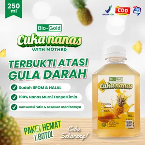 Cuka Nanas Bio Gold 250ml Bantu Atasi Diabetes Gula Darah Dan Menurunkan Kadar Kolesterol