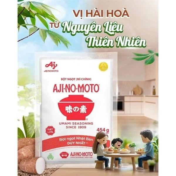 Mỳ Chính Ajinomoto Gia Vị Cho Mọi Món Ăn Ngon Gói 454g Và Gói 1kg