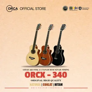 ORCA Gitar Akustik 3/4 Tanam Besi ORCX - 340 Senar String Guitar