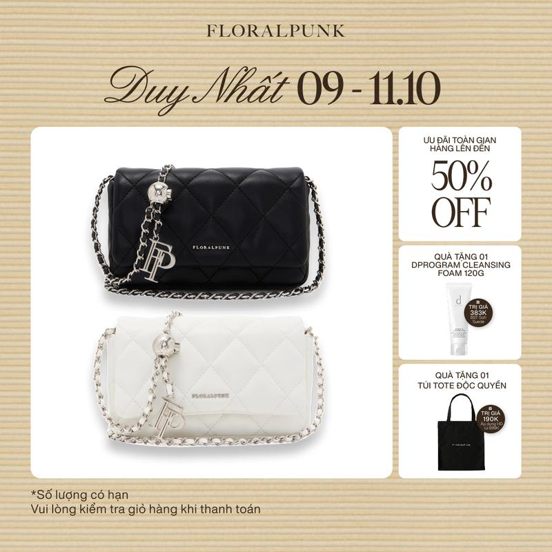 Túi Xách Floralpunk Ivy Chain Bag - Black / White