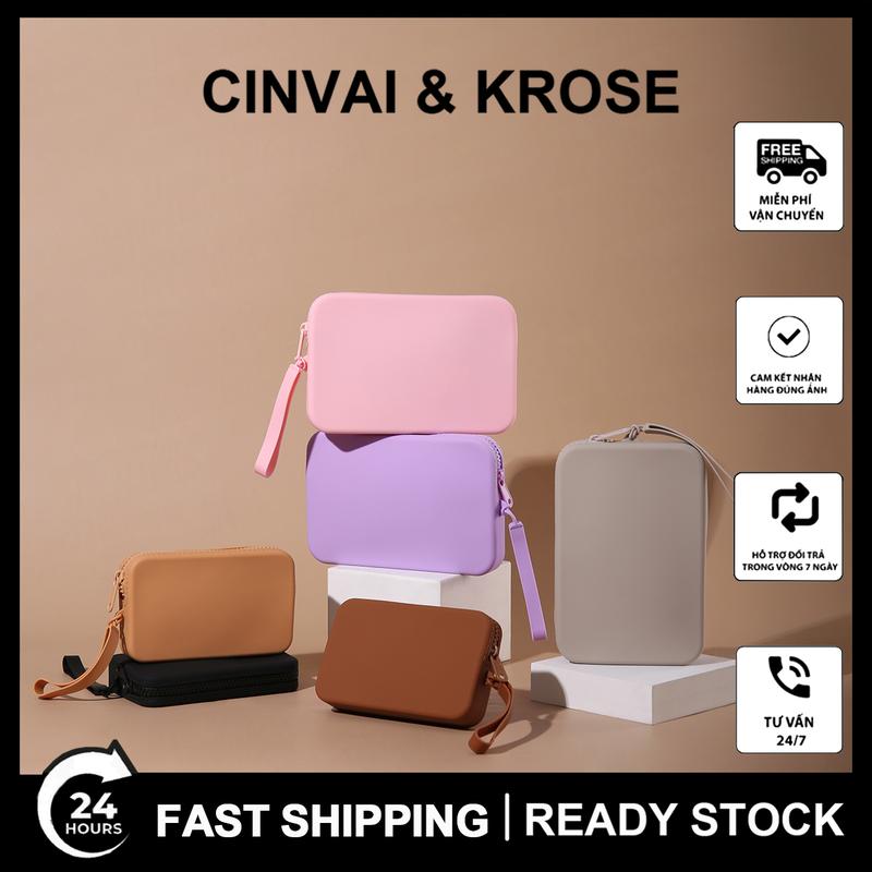 SHABILI Ví tiền ví tiền nữ mini ví nữ cầm tay nữ Túi đựng ví silicon chất liệu silicon hữu cơ túi lưu trữ ví đựng tiền Xu túi Đựng Điện Thoại Di Động túi du lịch không thấm nước túi trang điểm Bag Nam Clutch Lady Chữ Nhật Hình Chữ Nhật