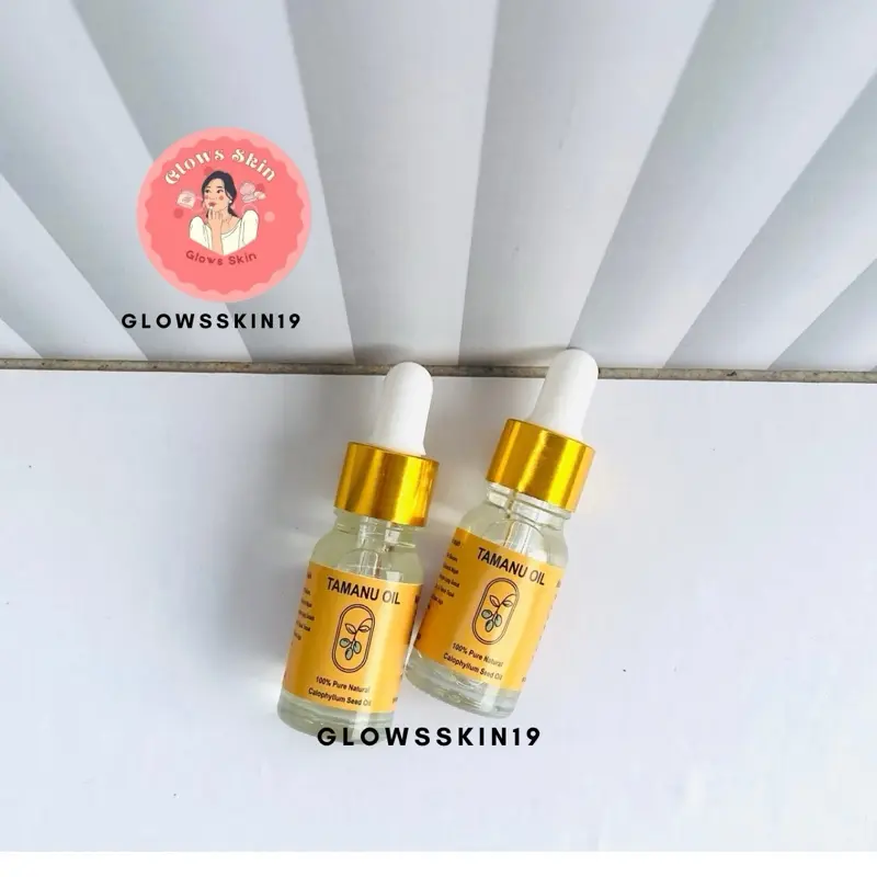 PAKET 2 TAMANU OIL MENCERAHKAN WAJAH GLOWING FLEKHITAM 1