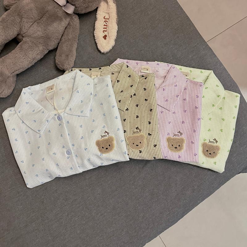  SET BỘ DÀI HOẠ TIẾT SỌC CHẤT ĐŨI SỌC HÀN FORM RỘNG - NEZI - 8216 - JEMCLOSET 