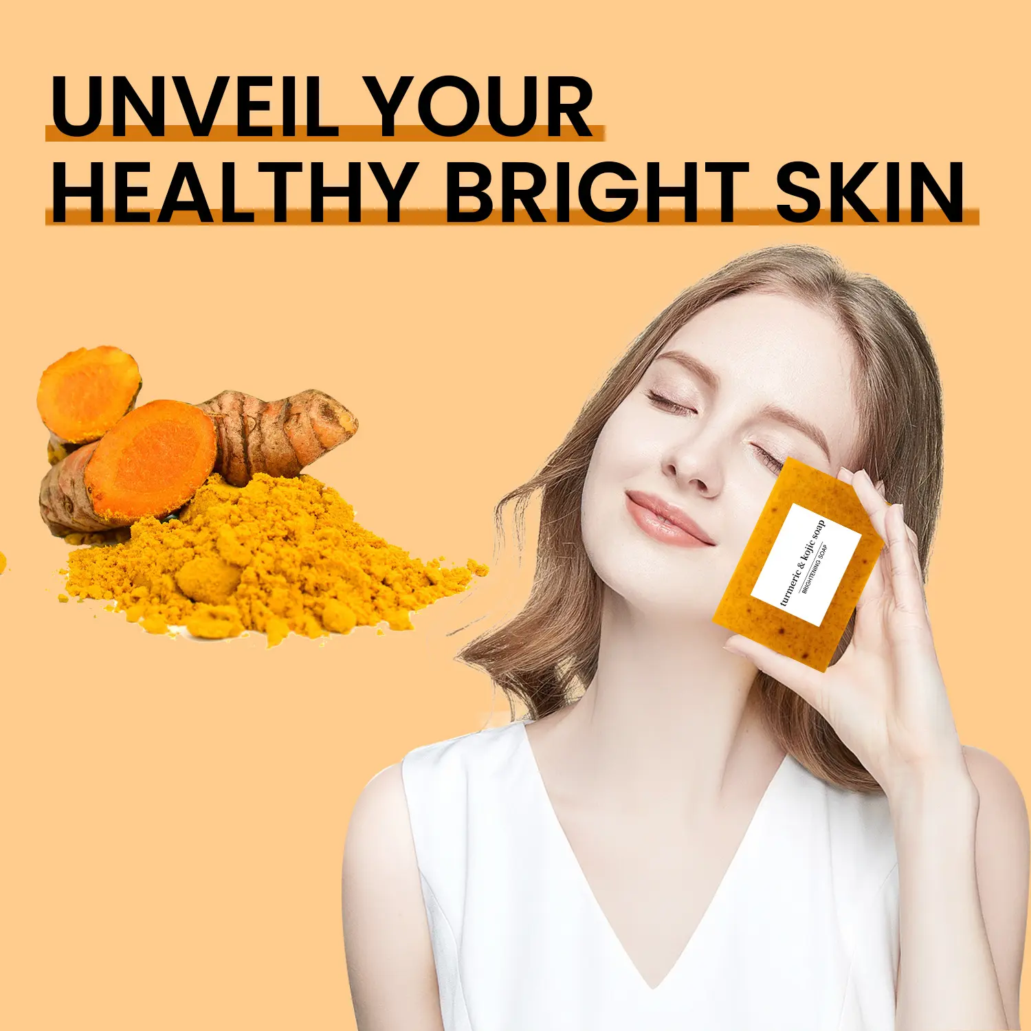 3PCS Lemon Turmeric KojicAcid SoapLemon Kojic Acid Soap BarTurmeric Soap BarKojic Acid SoapDark Spot Remover for Face Facial Skincare Radiant Comfort