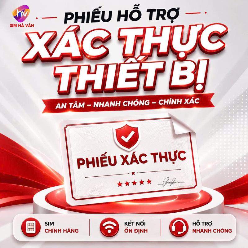 Phiếu Sim Hà Nội, Hỗ trợ xác thực thiết bị, gửi kèm
