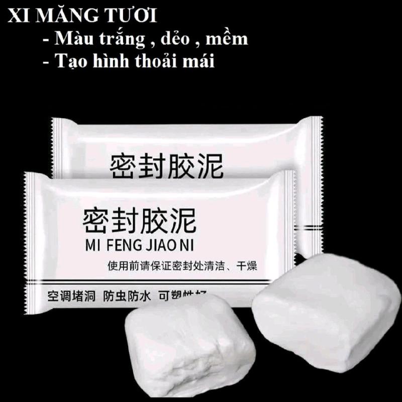 COMBO 5 10 Gói Xi Măng Tươi – Keo Xi Măng Dẻo Trám Khe Hở Bịt Lỗ Điều Hòa Chống Côn Trùng Chống Thấm Tự Khô Nhanh 15g – Màu Trắng