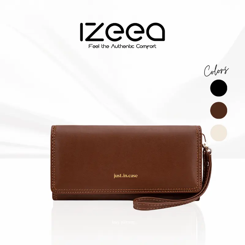 IZEEA Alice Vegan Long Wallet Dompet Panjang Minimalis Multifungsi Wanita Tahan Air 0