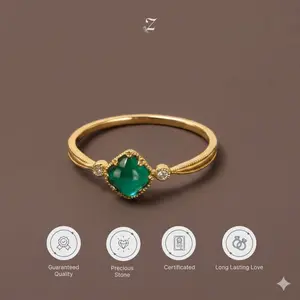 (SPECIAL LIVE) - Afghan Panjshir Emerald Copper Ring Crystal Cincin
