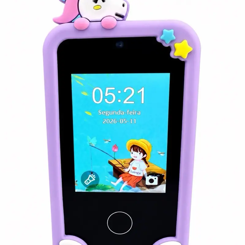 Celular brinquedo Câmera Infantil para Crianças de 3+ Anos Design Ergonômico e Resistente para Fotos e Vídeos