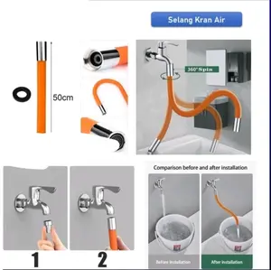 Selang Kran Air Fleksibel Sambungan Putar 360 Derajat Universal