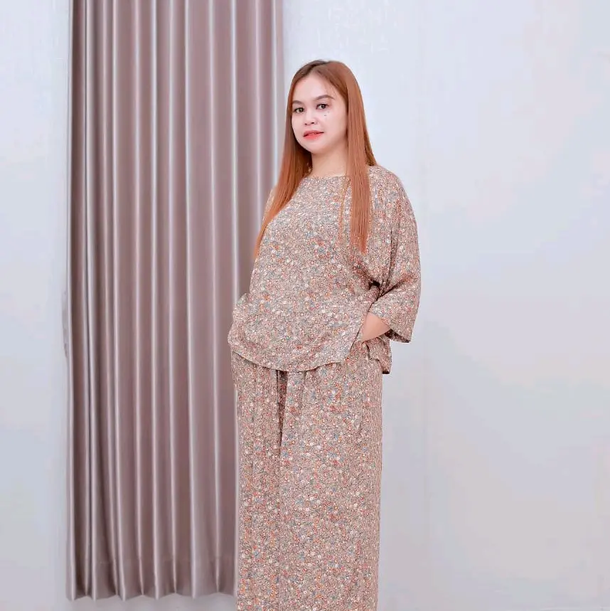 SETELAN pajamas rayon premium daily one set polkadot lengan pendek baju tidur wanita fit to XL sleeper wanita pajamas daster mahal