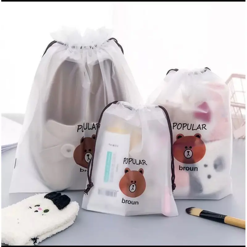 Travel pouch serut / Tas souvenir ulang tahun serut 20x30cm / tas multi fungsi 1
