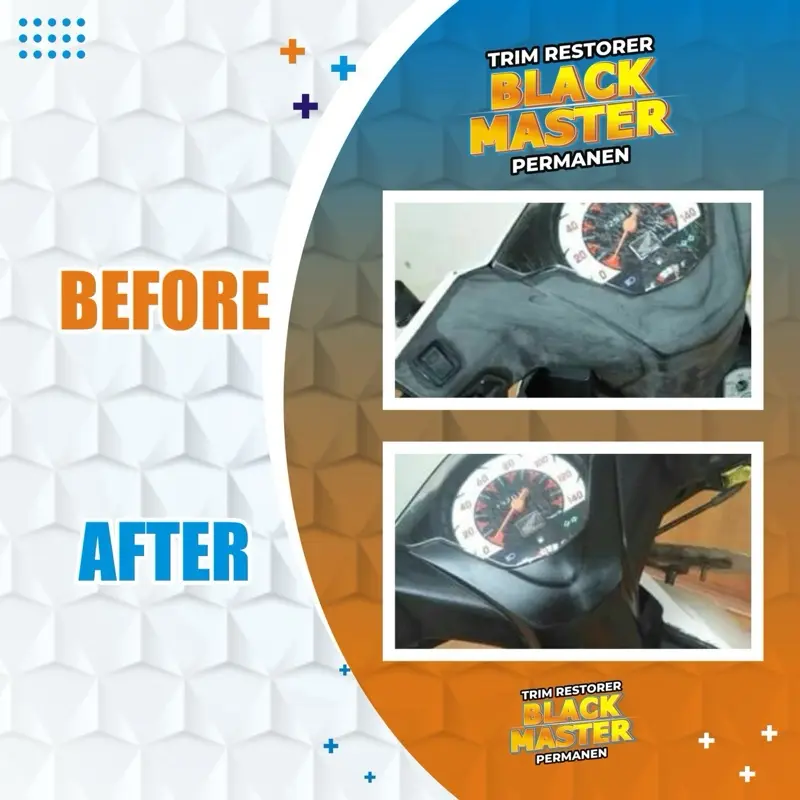 Black Master Penghitam Body Permanen Trim Restorer - Kendaraan Car Karet, Formula Baru, Garansi Uang Kembali - Baret - Paint 2