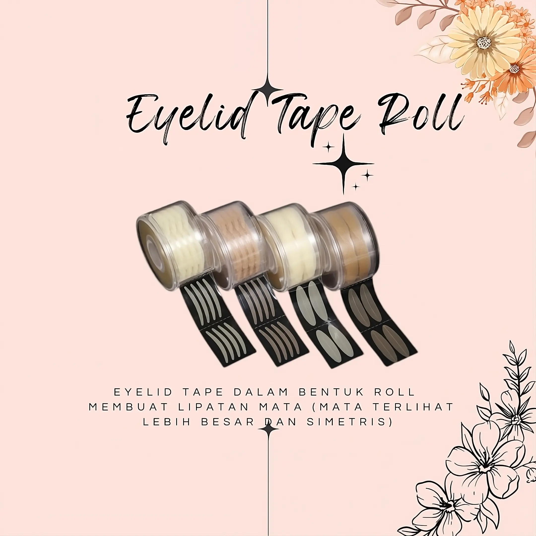Eyelid Tape Roll / Scott Mata Roll / Scot Mata / Skot Mata / 300 Pairs (600 PCS)