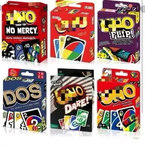 Kartu permainan keluarga unno pemainan kartu keluarga flip fun game card game board family game kartu flip kartu dare kartu no mercy kartu dos kartu wild kartu all wild