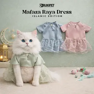 Baju Kucing Cewek Lucu Gemoy Murah Aksesoris Hewan Peliharaan - MAFAZA RAYA DRESS