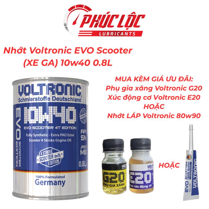 Dầu Nhớt Động Cơ Xe Máy Voltronic Evo Scooter (xe ga) 4T 10W40 Phụ Tùng