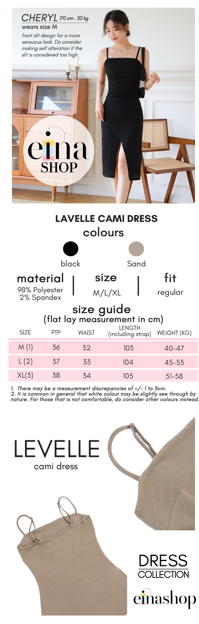 Product Introduction of Einashop Levelle Cami Dress SG Ship 3