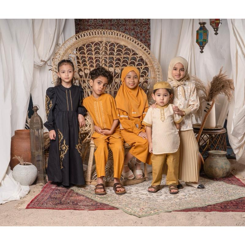 Bohopanna - Inaya Dress Bohopanna - Inaya Kids Dress - Inaya Baby Dress - Raya Collection Bohopanna - Baju Muslim Anak Bohopanna - Pakaian Muslim Anak - Gamis Anak - Tunik Anak 6