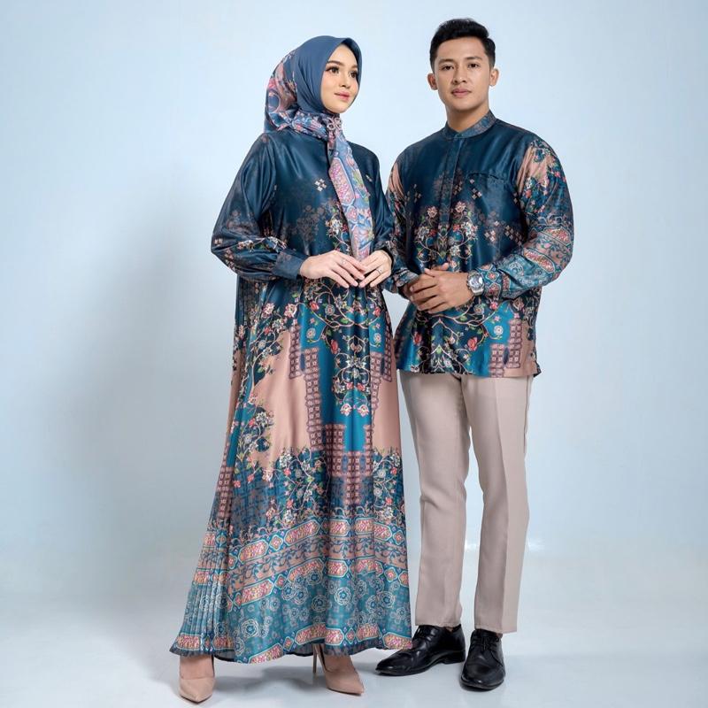 DYN Clothingline Iran Shiraz Couple Series | Couple Set Lebaran | Baju Couple Lebaran | Gamis Silk Couple | Fashion Muslim 1
