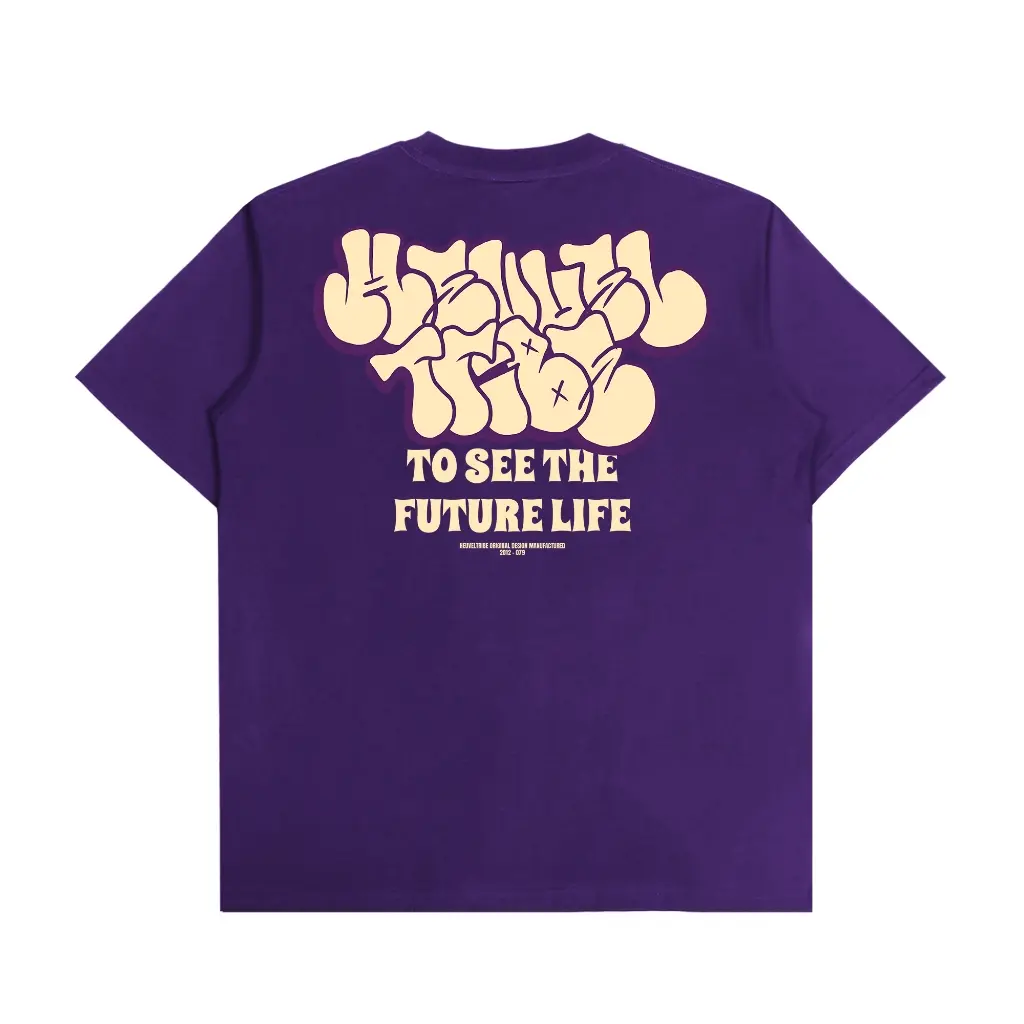 Heuvel Tribe T-Shirt To See Purple Kaos Pria Kaos Distro Cowok TSH 2410.1297