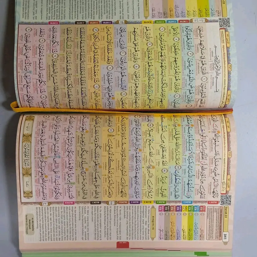 quran blok latin berwarna