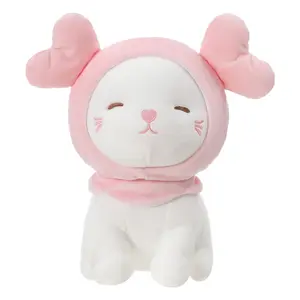 Boneka Kucing Lucu Mainan Mewah Kucing dengan Penutup Mata untuk Kado Anak Dolls