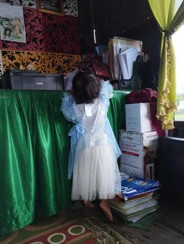 Product Review of KAMARI set rok anak ice blue,burgundy,set gaun anak,set rok anak lebaran..brukat tile dot/polos,kebaya anak,gamis lebaran anak kekinian usia 2-15 tahun Setelan Muslim anak Bunga Outer Baju Jilbab Nyaman Panjang Panjang Dress Kaos from p**3 1