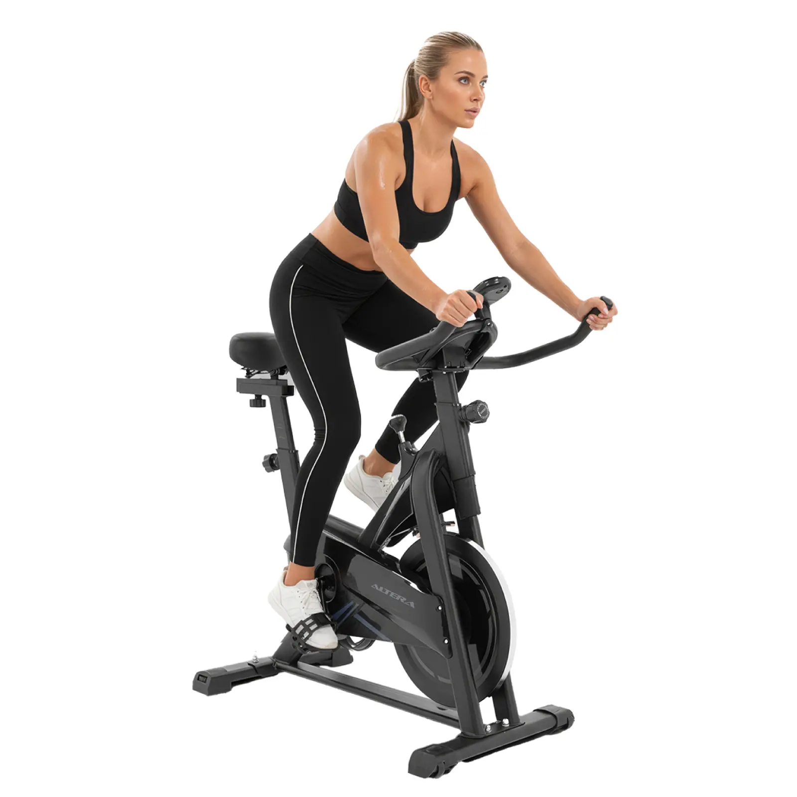 Bicicleta Fija | Bicicleta Spinning | Bicicleta Estática Ejercicio | Bicicleta Cardio Fitness | Bicicleta para Bajar de Peso | Bicicleta Estacionaria Casa | Bicicleta Entrenamiento Gym | Bicicleta Ajustable Resistencia | Bicicleta Altera NOIR