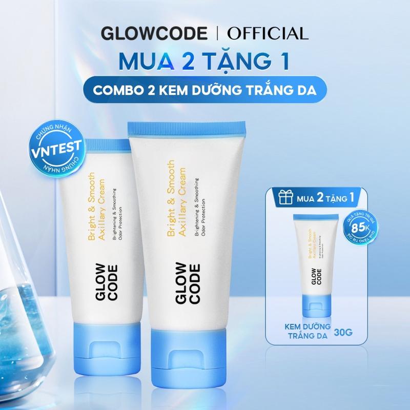   MUA 2 GIẢM 10%  Combo 2 Kem body trắng da Glowcode hỗ trợ giảm thâm nách dưỡng ẩm body với Niacinamide body lotion 