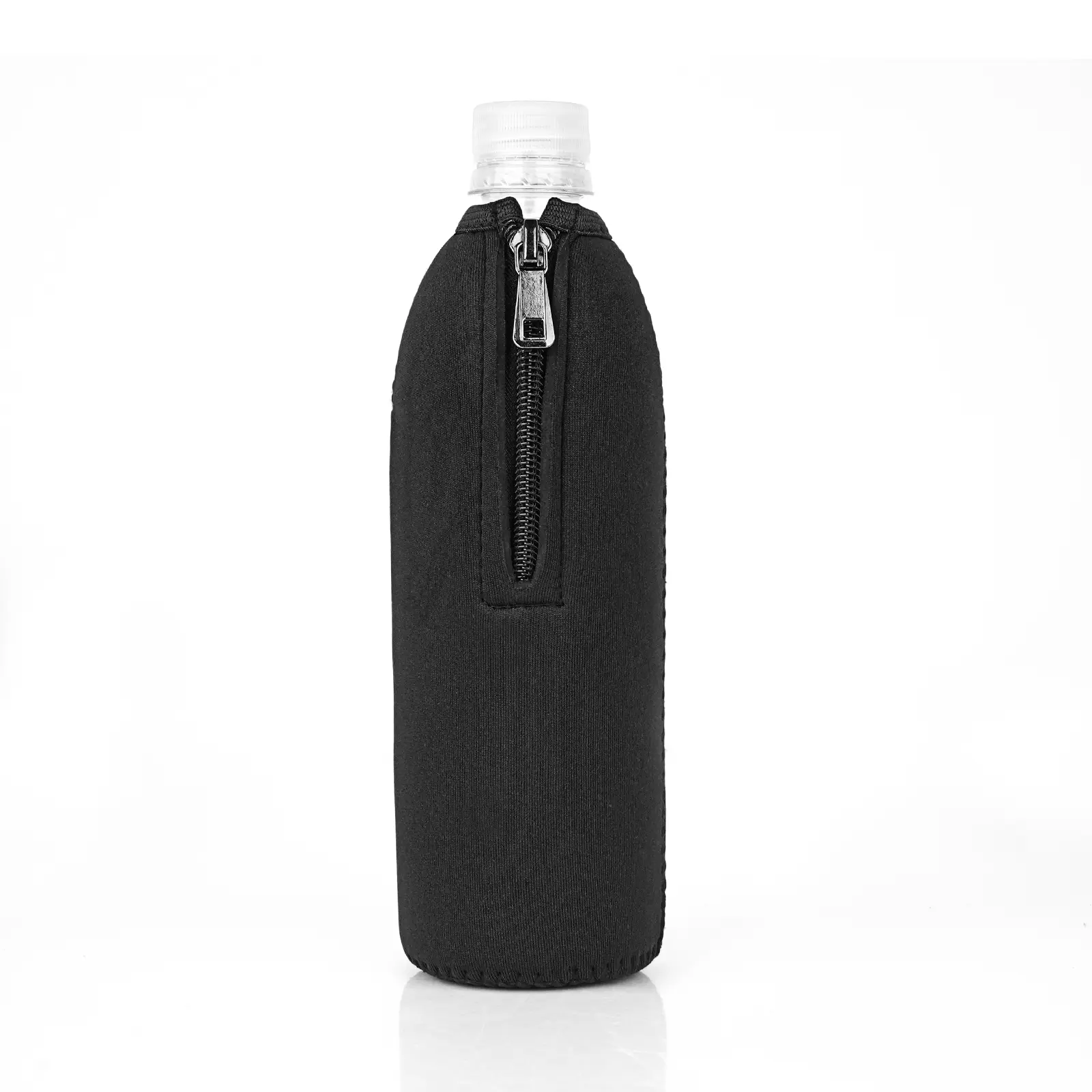 Disposable Water Bottle Sleeve Compatible with Smartwater 16.9/20Fl Oz, Evian 16.9Fl Oz, Crystal Geyser, Insulated Neoprene Bottled Water Cover with Zipper Pull Lockable