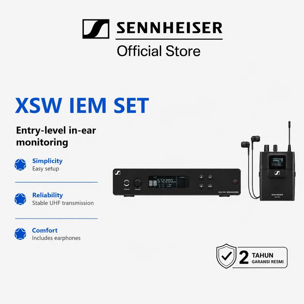 Sennheiser XSW IEM SET Wireless Personal Monitoring System