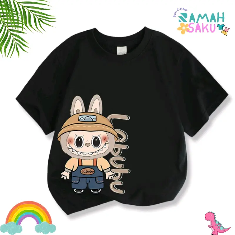 Kaos Anak Motif Labu Labu untuk Usia 3-8 Tahun Laki-Laki Perempuan Fashion Pakaian 4