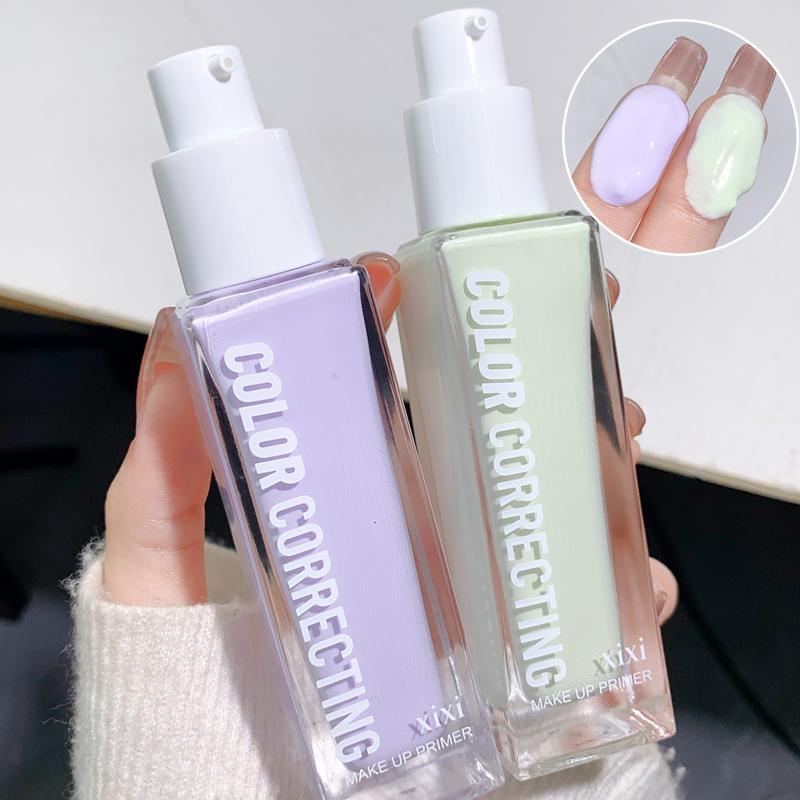 Kem Nền Dạng Lỏng Isolate, Xixi, Kem Nền Trang Điểm, Không Thấm Nước, Kiểm Soát Dầu, Che Phủ Vết Thâm, Lông Mi Vô Hình, Ngay Cả Màu Tím Và Xanh Dương, Kem BB, Mỹ Phẩm, D555