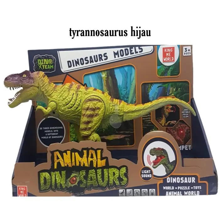 Miliki Mainan Anak Dinosaurus Tyrannosaurus T-Rex Carnotosaurus Lampu Bunyi Cod 0