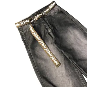 celana baggy jeans ful spray cowo/cewe