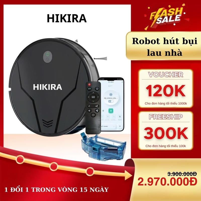 HIKIRA Robot Hút Bụi Thông Minh A7S , Bảo Hành 24 Tháng, Điều Khiển Từ Xa, 3…