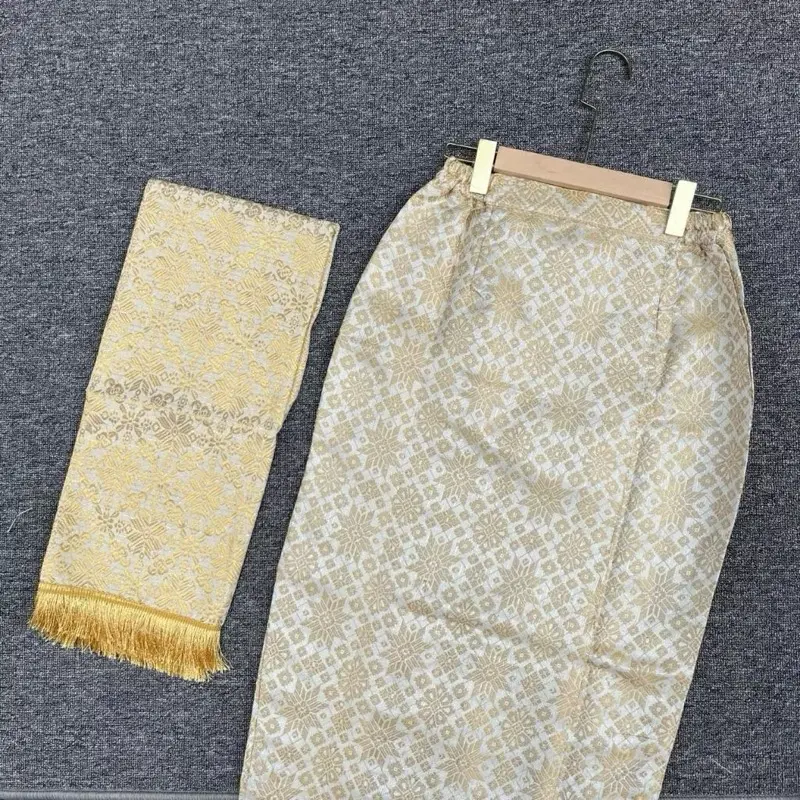 ￼TERLARIS Rok Span Songket Set Selendang/Rok Songket Selendang/Selendang Songket/Songket Span Karet Kiri Kanan/Set Rok Span Selendang Terbaru
