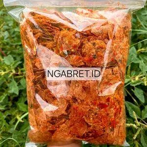KERIPIK KACA 500GR PEDAS JERUK Kripca Cemilan