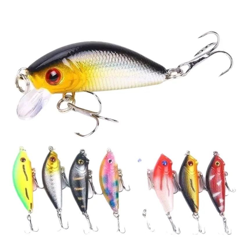 Umpan Pancing Ikan Minnow Mini Floating Fishing Lure Swimbait Treble Kail 5cm/4.2gr - Laut