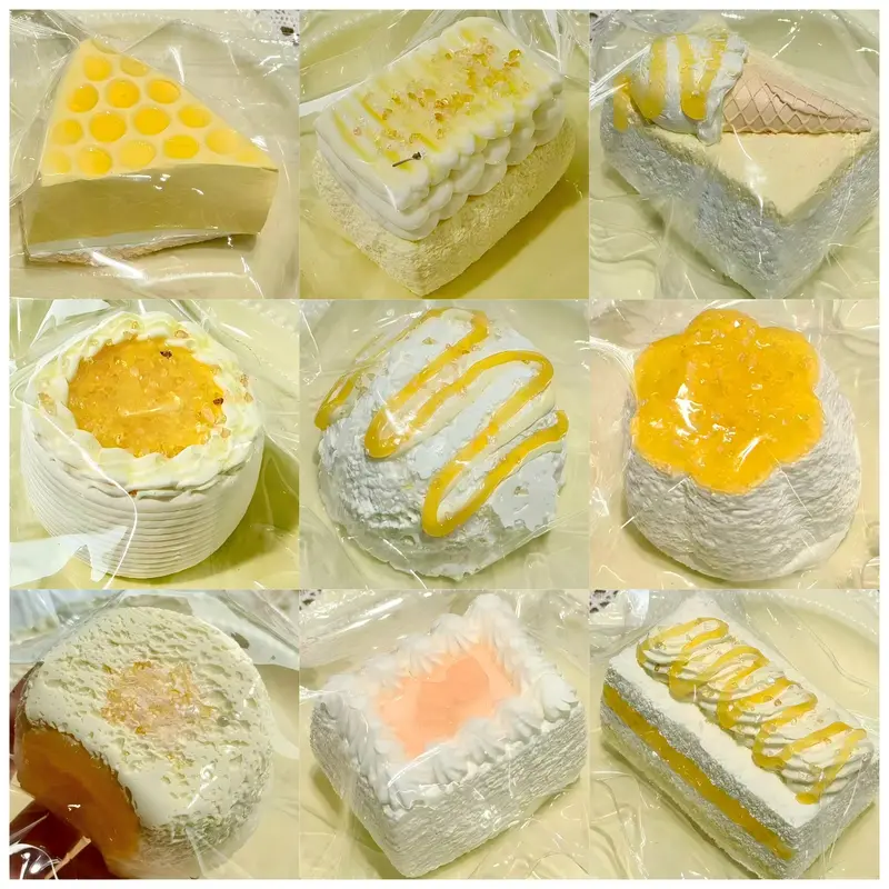 Zulala 1-36 ケーキ型 スクイーズおもちゃ ストレス解消用おもちゃ