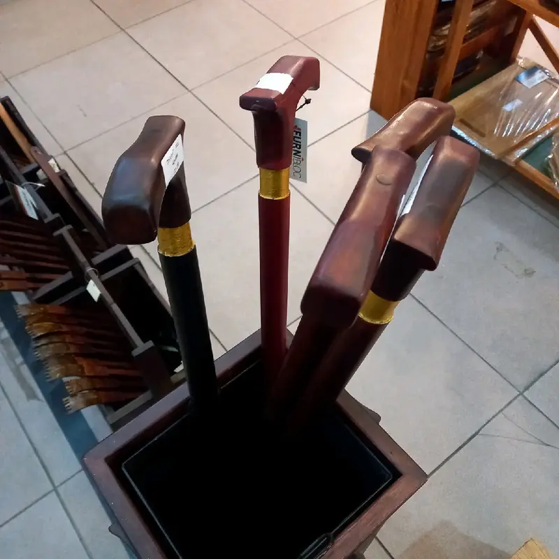 Tongkat Kayu Motif Polos Tongkat Kakek Nenek 3