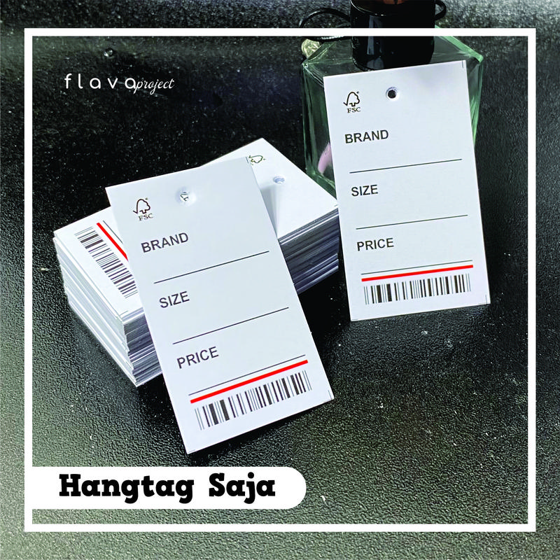 Hangtag polos - Bandrol harga - Label harga polos READY STOK 1