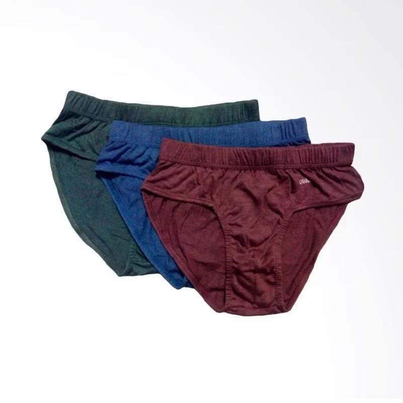 Celana Dalam Pria Drakaar 703 Bahan Katun Super Lembut Karet Anti Gatal  Cowok Segi tiga CD Pria [1 Box isi 3 Pcs] Nyaman Dewasa 3