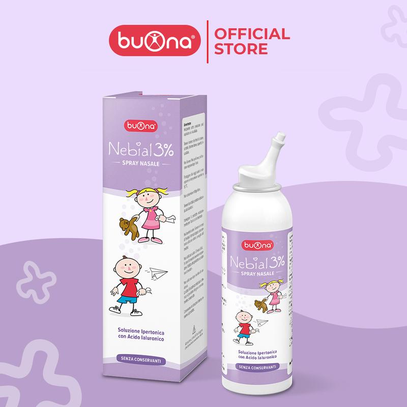 Buona Nebial/ Nebianax 3% - Nước muối ưu trương 3% - Dạng bình xịt