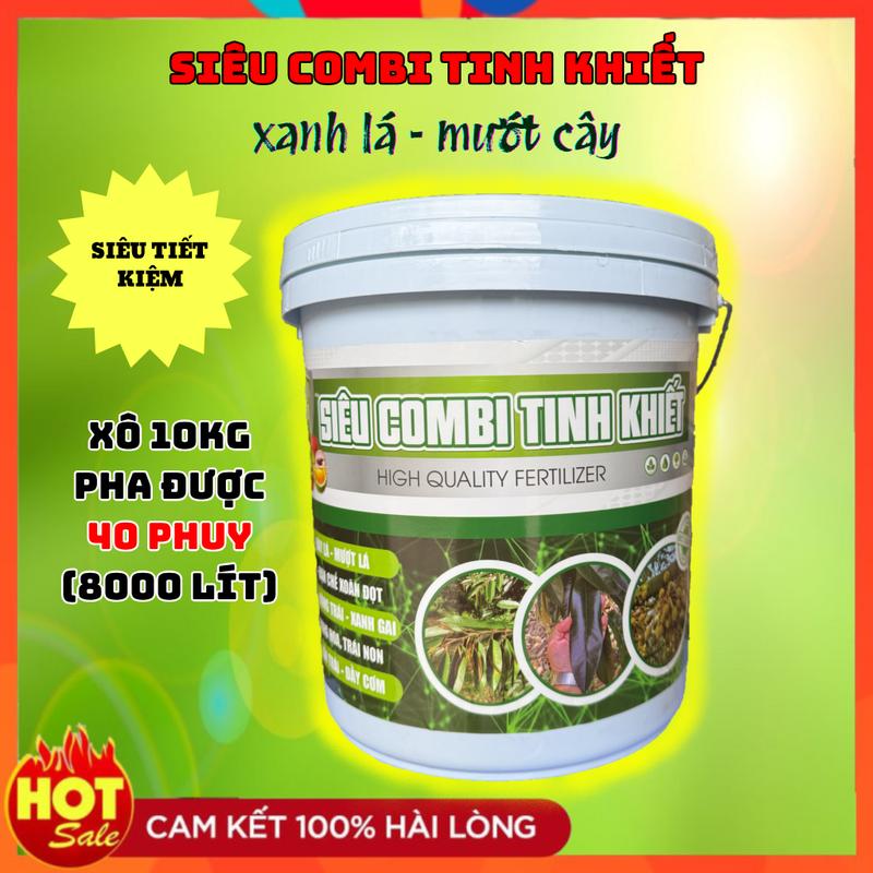 [HÀNG MỚI] SIÊU COMBI TINH KHIẾT - Giải Pháp Giúp Cây Trồng Xanh Mướt, Dày lá (xô 10kg)