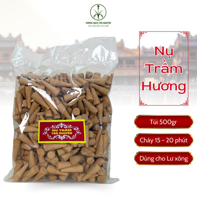 Trầm hương xông nhà Tân Nguyên, nụ trầm hương cao cấp, hương trầm nụ túi 500gr Dầu Thơm Phòng Dầu Thơm