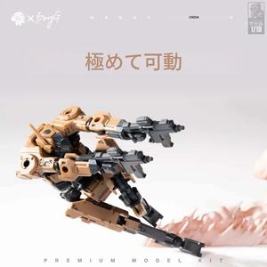 2個セット 1/18スケール SFメカモデルキット、高機動ロボットモデル、3mmユニバーサルインターフェース、フルアクセサリー付き、ギフトに最適