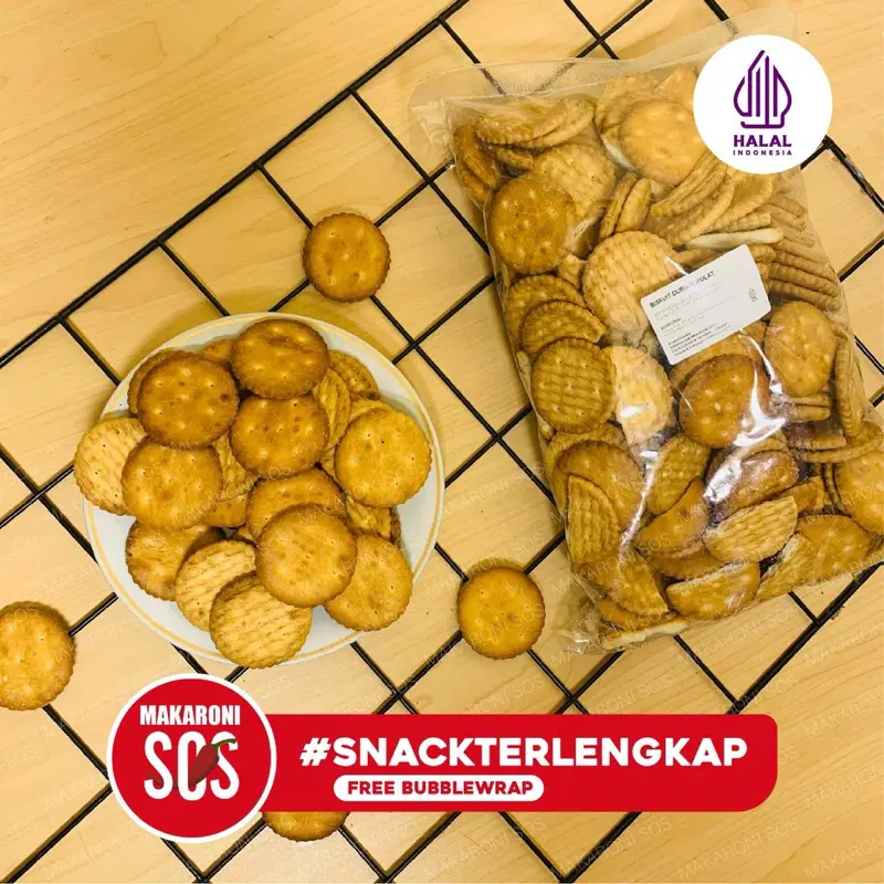 Biskuit Aroma Durian 1kg Biskuit Premium Durian Bentuk Bulat Lezat Manis