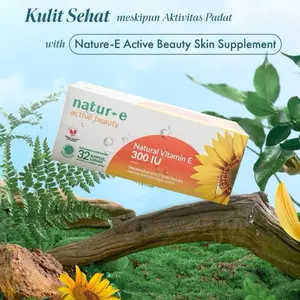 NATUR-E Soft Capsul Vitamin E 300 IU isi 16/32 (untuk kulit normal kering & promil)